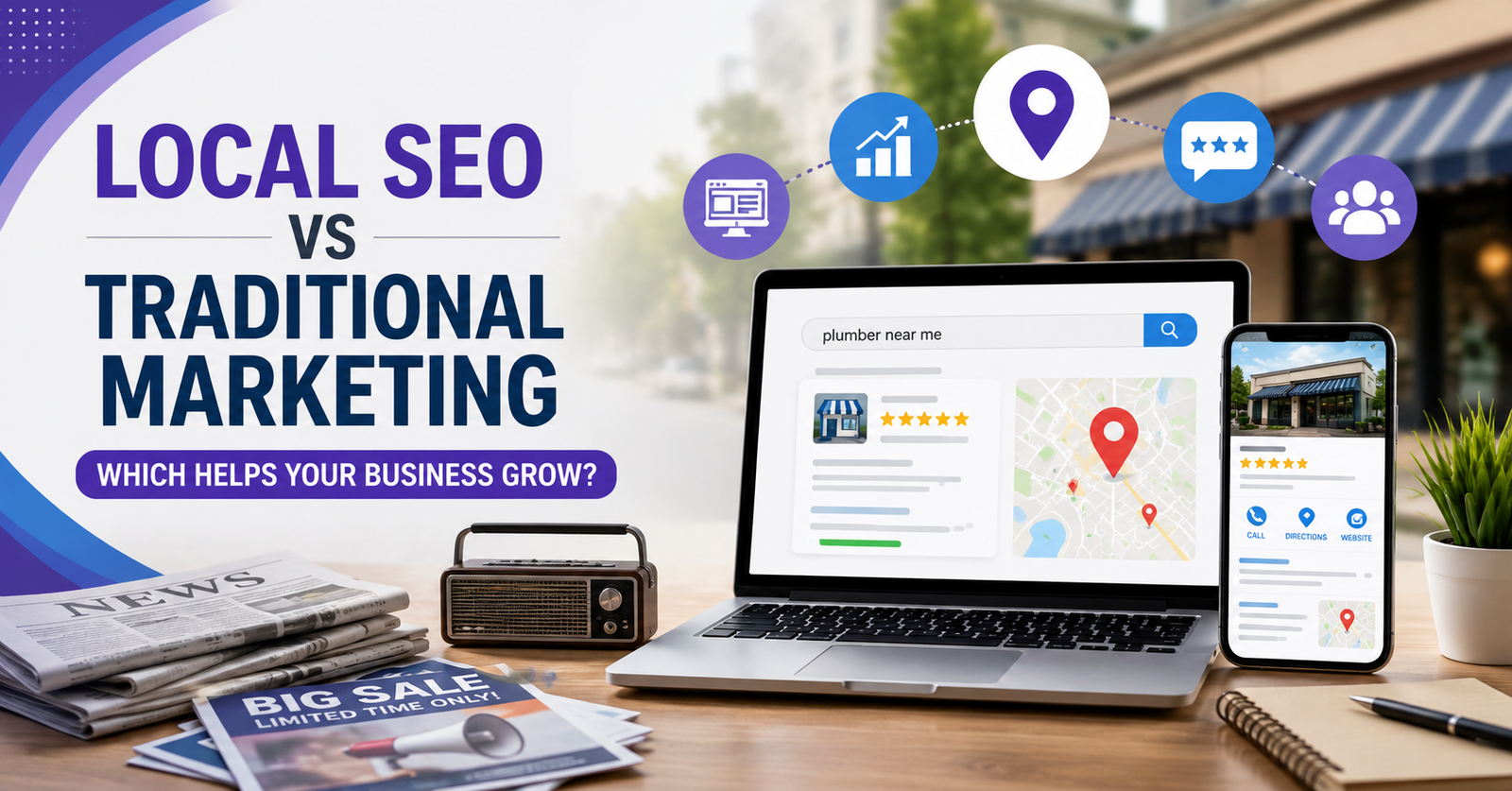 Local SEO vs Traditional Marketing: Which Strategy Helps Small Businesses Grow Faster in 2026?